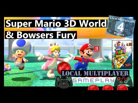 Super Mario 3D World & Bowsers Fury (Switch) 4 Player Local Co Op Multiplayer - Gameplay