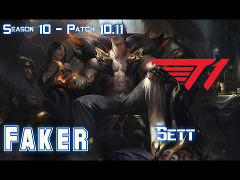 T1 Faker SETT vs LEBLANC Mid - Patch 10.11 KR Ranked