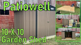 Review of the Patiowell 10x10 Metal Garden Shed