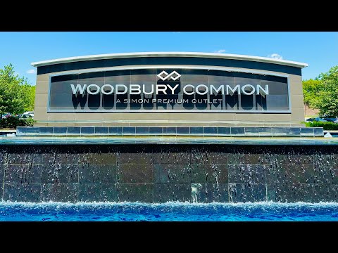 Woodbury Common Premium Outlets 2023 Excursão a pé completa em 4K - Woodbury, NY