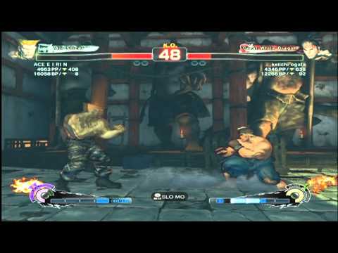 SSF4 AE 2012 Ranked: ACE E I RI N (Guile) vs keichi ogata (Ryu)