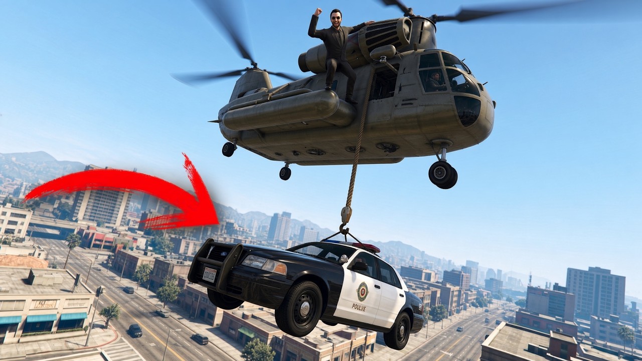 Le ROBAMOS el COCHE con el DENTRO... - GTA V - Cap. 11