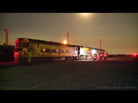 4SK5 SSR Grain Train Refuels At Gheringhap (Timelapse) - PoathTV Australian Railways