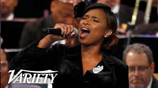 Jennifer Hudson Sings 'Amazing Grace' at Aretha Franklin's Memorial