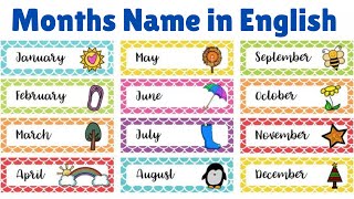 Month name | Months of the year | Month of the year | January February March | Months names for kids