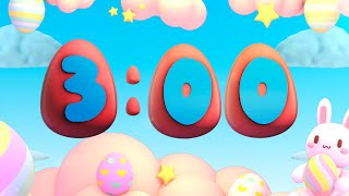 Hoppy Easter Egg Hunt: 3 Minute Countdown Timer with Adorable Bunny