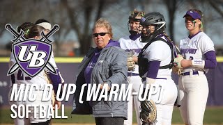 Mic'd Up | Softball vs Bentley Warm-ups