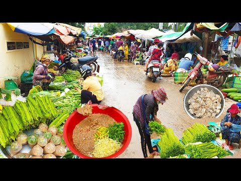 Lively Living Market @ Countryside - How We Live A Life Cambodian Wet Market @ Oudong