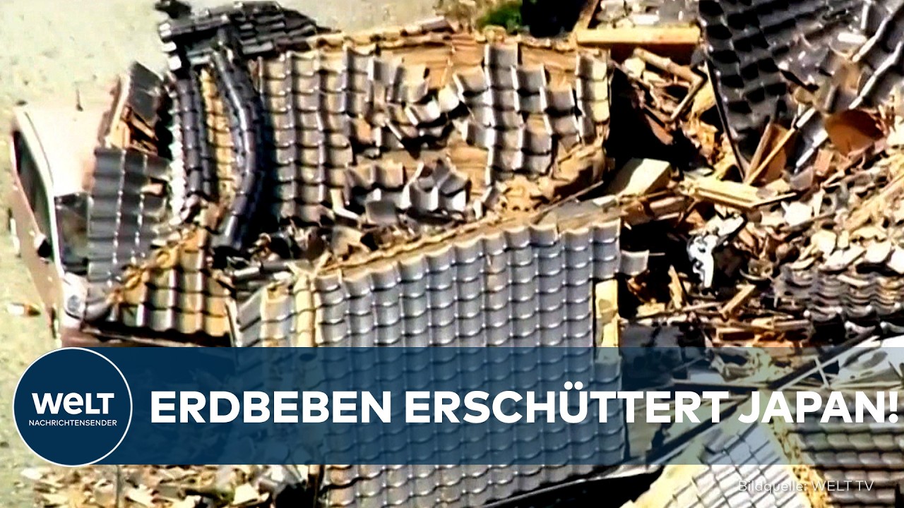 JAPAN IN TRÜMMERN: Schweres Erdbeben fordert mindestens 13 Tote! Gasexplosion verschärft die Lage!
