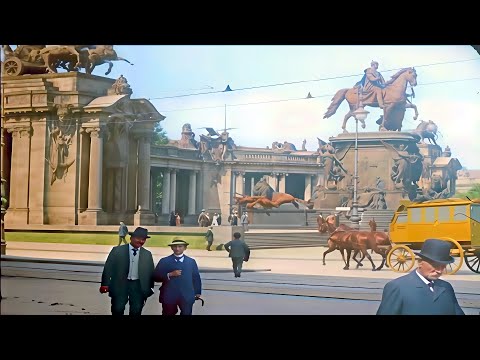 Berlin 1900 in Farbe, Vorkriegszeit [60fps, Remastered] mit zusätzlichem Sounddesign