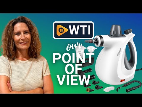 Pressurized Handheld Multi-Surface Natural Steam Cleaner with 12 pcs Accessories - WTI product video review