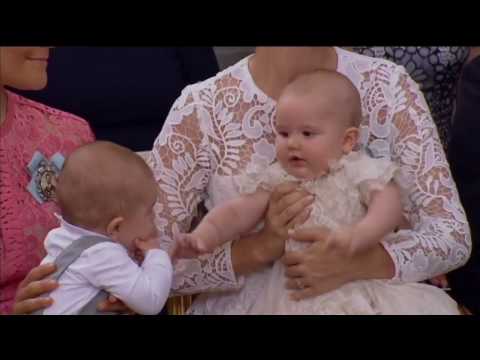 Prince Oscar and Prince Alexander playing