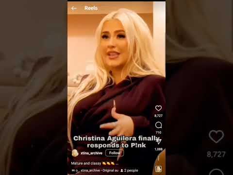 Christina Aguilera Repsonds to P!NK saying it wasn't fun working with her LADY MARMALADE #lilkim