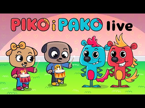 😍 Piko i Pako - Piosenki Dla Dzieci 🔴 LIVE 24/7