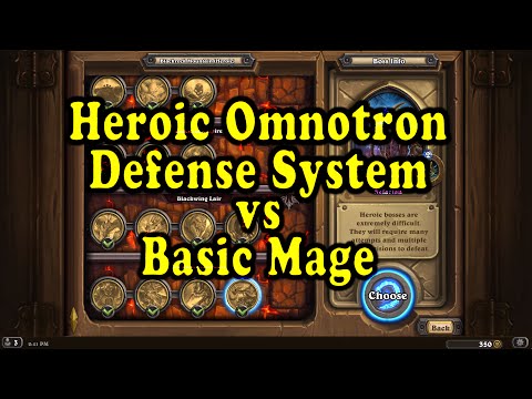 Hearthstone: Blackrock Mountain - Heroic Omnotron with a Basic Mage Deck