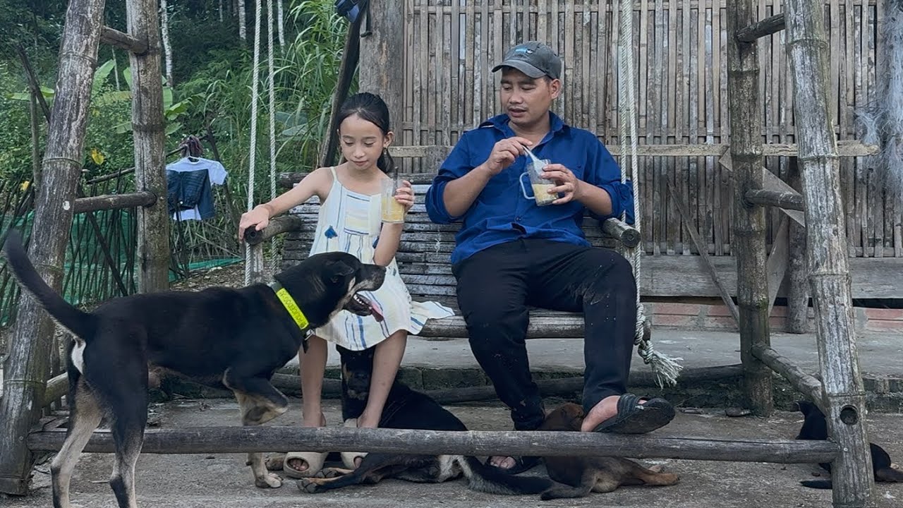 Han cooked a special dessert while Uncle Dong renovated the farm.