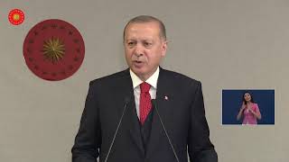 Cumhurbaşkanı Erdoğan, Cumhurbaşkanlığı Kabinesi toplantısı sonrası açıklamalarda bulunuyor