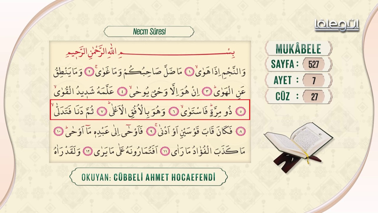 Cübbeli Ahmet Hocaefendi ile Mukâbele 27. Cüz