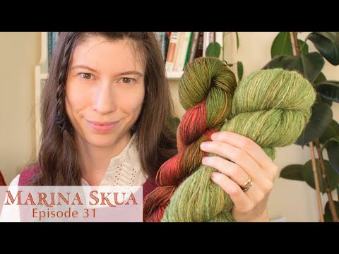 Marina Skua Podcast Ep 31 – Knitting leggings, hand-spun wool plans, and over dyeing stash yarn
