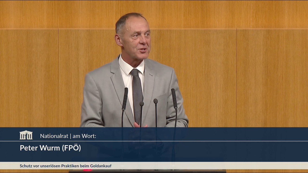 Peter Wurm - Schutz vor unseriösen Praktiken beim Goldankauf (2. WM) - 14.10.2026