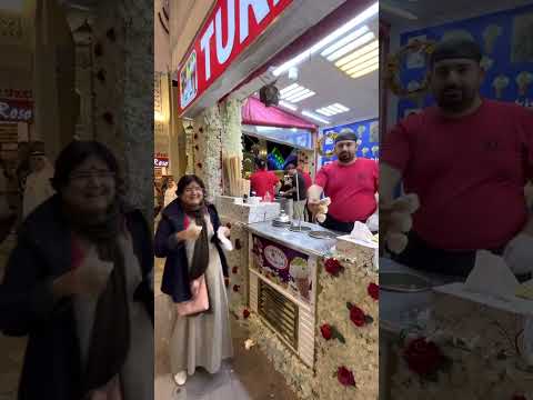Turkish Icecream moments at global village dubai with @bhaswatichattopadhyay6104