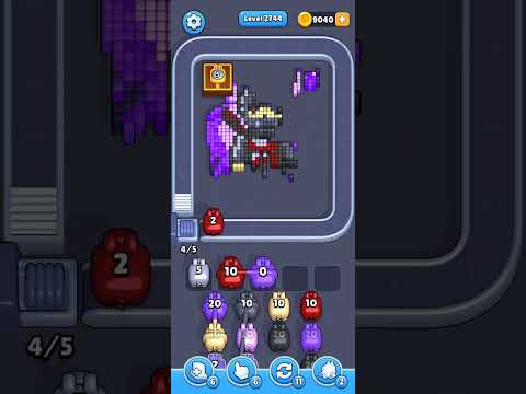 Pixel Flow Level 2744 Walkthrough