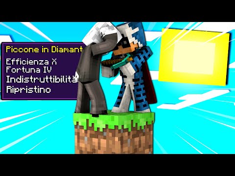 REGALO UN PICCONE OP A BELLAFACCIA SU - MINECRAFT CON UN BLOCCO - ITA