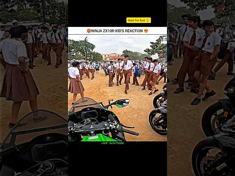 𝗞𝗶𝗱'𝘀 𝗥𝗲𝗮𝗰𝘁𝗶𝗼𝗻 𝗢𝗻 𝗞𝗮𝘄𝗮𝘀𝗮𝗸𝗶 𝗡𝗶𝗻𝗷𝗮 𝗭𝘅𝟭𝟬𝗿 😱💥 #kawasaki #zx10r #shorts #children #viral #trendingshorts