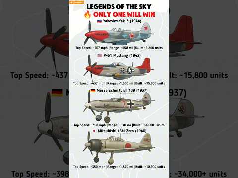 The Ultimate WWII Dogfight: Mustang vs Zero vs Bf 109 vs Yak-3
