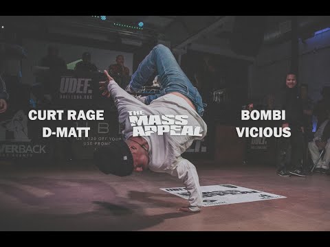 Curt Rage/D-Matt Vs Vicious/Bombi | Finals | Mass Appeal 2018 | Pro Breaking Tour | BNC