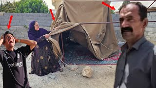 Intense anger at Dariush; destruction of the tent and the search for A