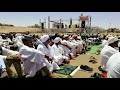 sudanese protesters take part in the friday prayers near army hq