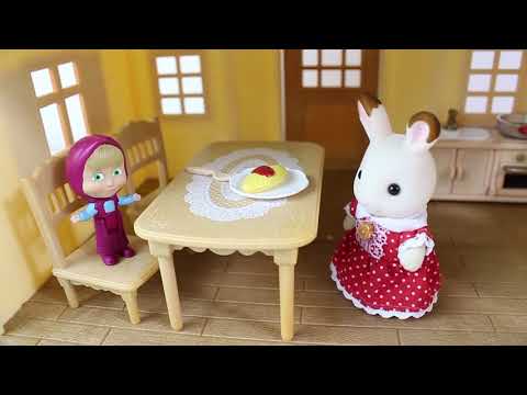 Maşa Bayan Sevimli Tavşanın Evine Gidiyor Maşalar Oyun Oynuyor Eğlenceli Çizgi Film