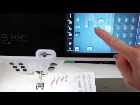 BERNINA 880 65 Tapering Stitches