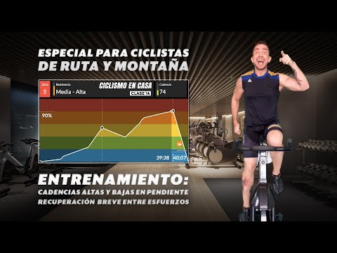 CLASE COMPLETA INDOOR CYCLING | ENTRENA: RECUPERAR BREVEMENTE ENTRE ESFUERZOS | CICLISMO EN CASA #14