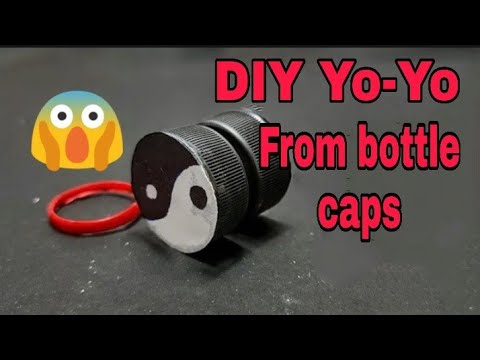 DIY Simple Yo-Yo From Bottle Caps |