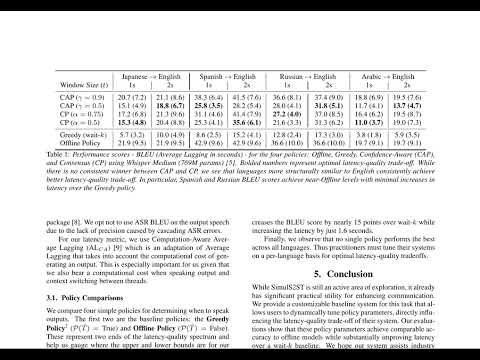 Learning When to Speak: Latency and Quality Trade-offs for Simultaneous Speech-to-Speech