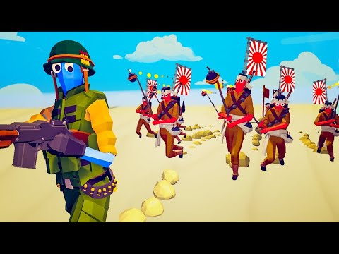 INSANE BANZAI CHARGE in WW2 Totally Accurate Battle Simulator (TABS)