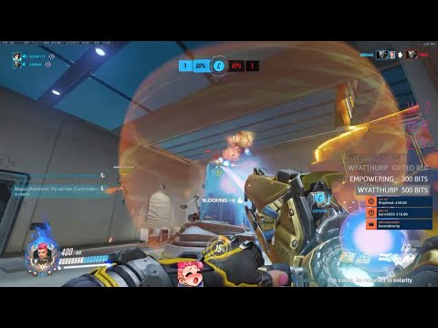 Overwatch Rank 1 Zarya God A10 Showing His Gameplay Skills