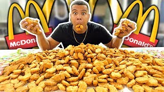 INSANE 1000 MCDONALD&#39;S CHICKEN NUGGETS CHALLENGE (IMPOSSIBLE) *200,000 CALORIES*