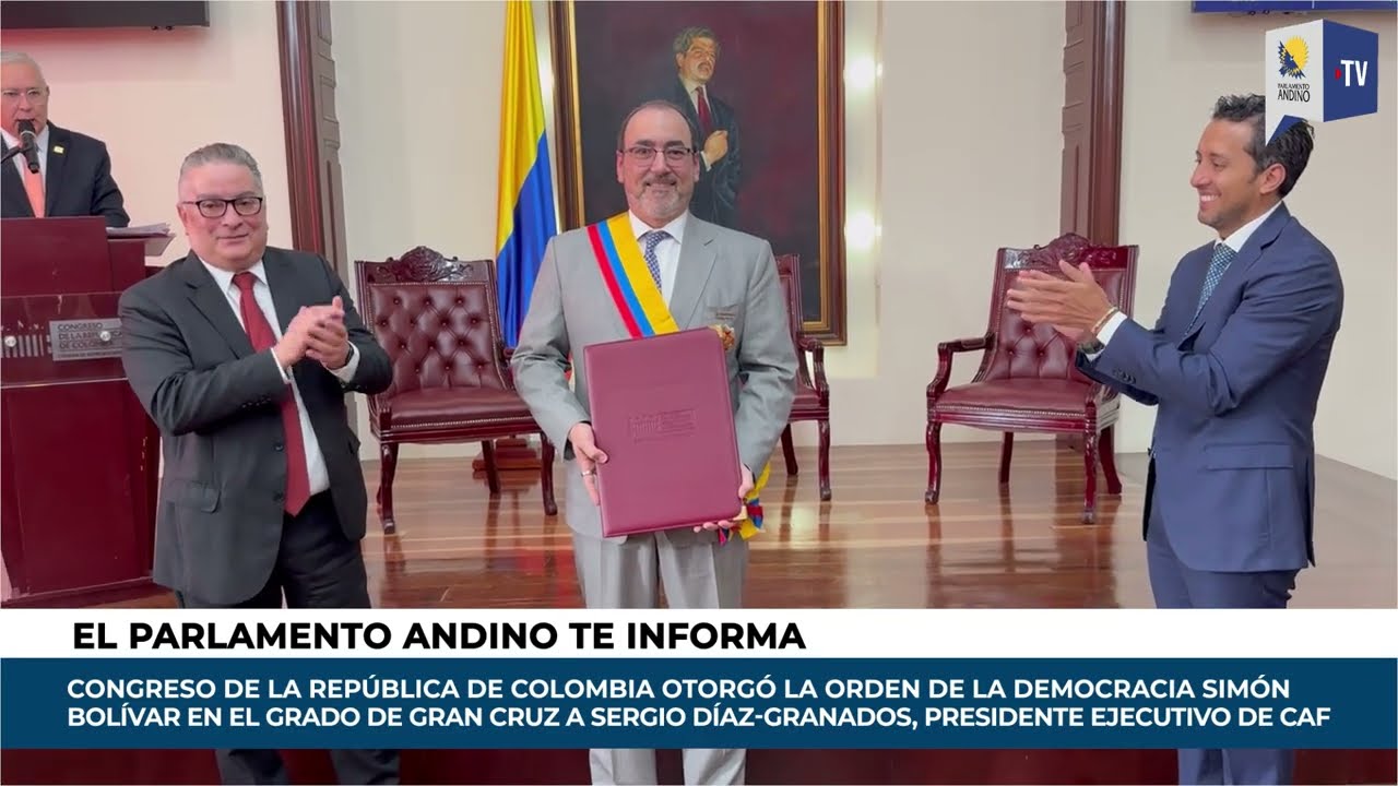 Congreso de Colombia reconoce a Sergio Díaz-Granados por su liderazgo al frente de CAF