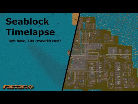 Factorio Seablock Timelapse