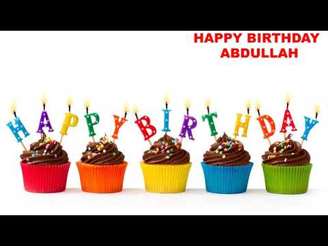 Happy birthday song with word abdullah