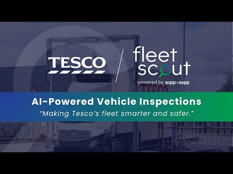 FleetScout's Automated Vehicle Inspections in Action at Tesco's Distribution Centre - FleetScout AVI