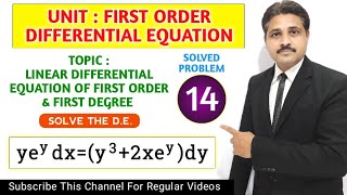 FIRST ORDER DIFFERENTIAL EQUATION | LINEAR DIFFERENTIAL EQUATION WITH CONSTANT COEFFICIENT LECTURE14