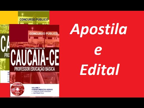 Edital Apostila Professor Educação Básica Concurso Prefeitura Municipal de Caucaia/CE