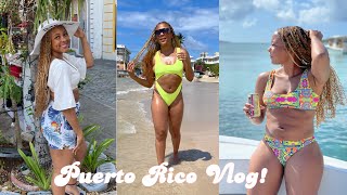 Puerto Rico Vlog 2021! Best Beaches Ever! Boat Ride + Walked into a Protest + more!