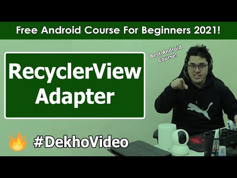 Creating a RecyclerViewAdaper Class | Android Tutorials in Hindi 33
