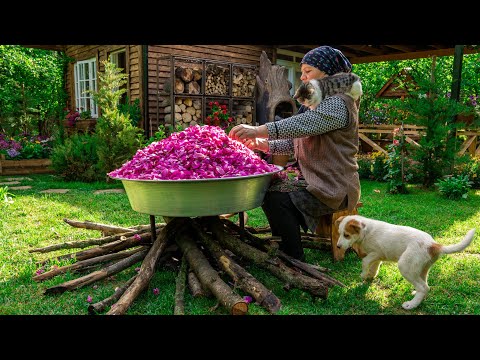 Готовим Гюлаб из 15 Килограмм Роз, Азербайджанская Кухня