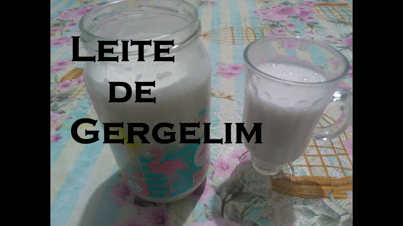 Como Fazer Leite de Gergelim (O Leite mais rico em cálcio)